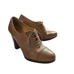 J. Crew Made in Italy Leather Heeled Oxford Size 7